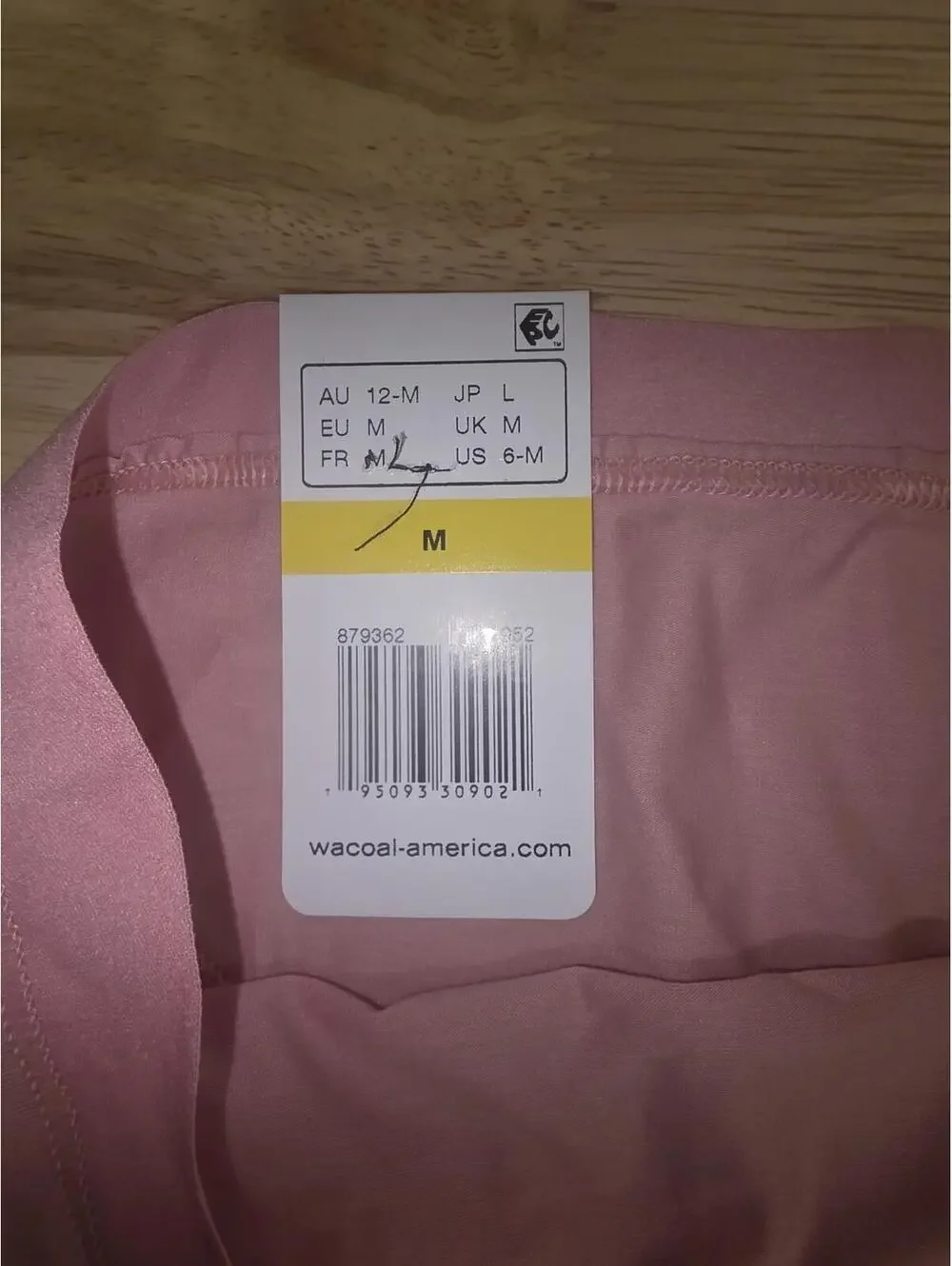 WACOAL UNDERSTATED COTTON HI‑CUT BRIEF ROSE ELEGANCE SIZE MEDIUM